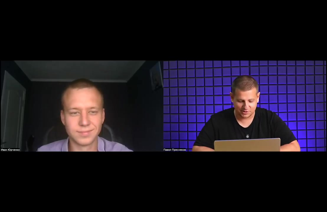 Иван и Павел во время интервью